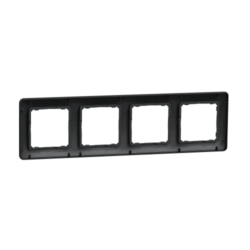 Рамка 4 поста, черный, Sedna Design SDD314804