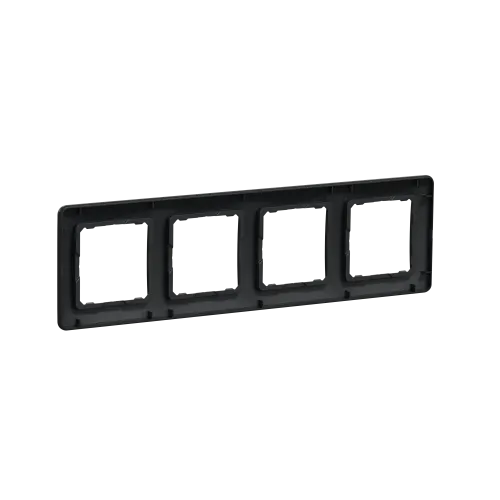 Рамка 4 поста, черный, Sedna Design SDD314804
