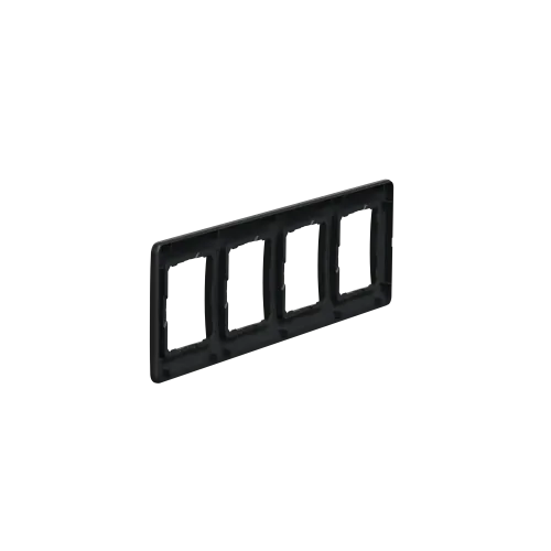 Рамка 4 поста, черный, Sedna Design SDD314804