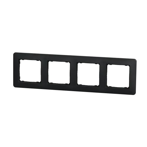 Рамка 4 поста, черный, Sedna Design SDD314804