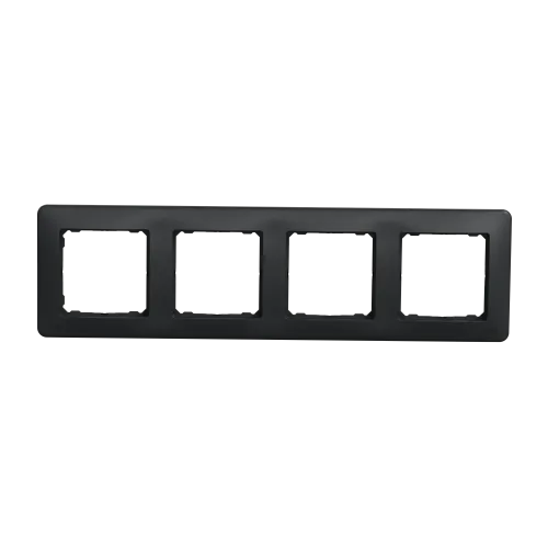 Рамка 4 поста, черный, Sedna Design SDD314804