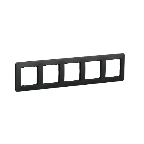 Рамка 5 постов, черный, Sedna Design SDD314805