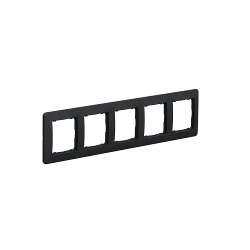 Рамка 5 постов, черный, Sedna Design SDD314805