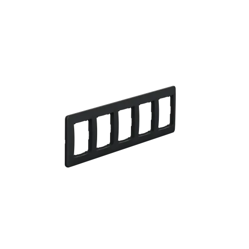 Рамка 5 постов, черный, Sedna Design SDD314805