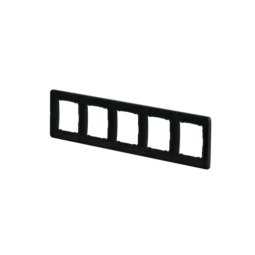 Рамка 5 постов, черный, Sedna Design SDD314805