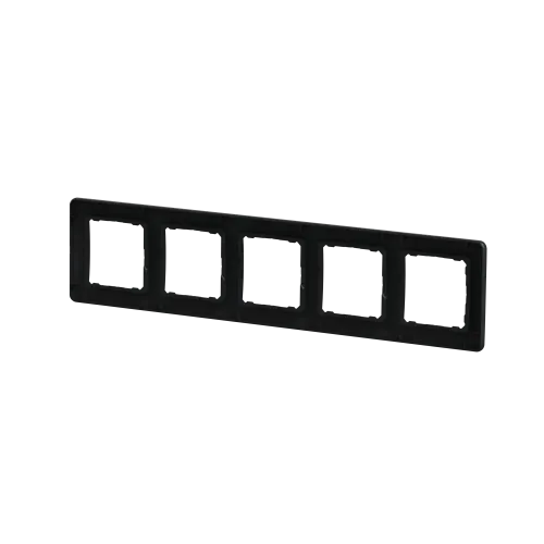 Рамка 5 постов, черный, Sedna Design SDD314805