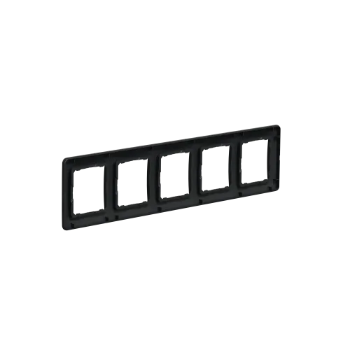 Рамка 5 постов, черный, Sedna Design SDD314805