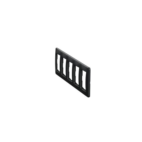 Рамка 5 постов, черный, Sedna Design SDD314805