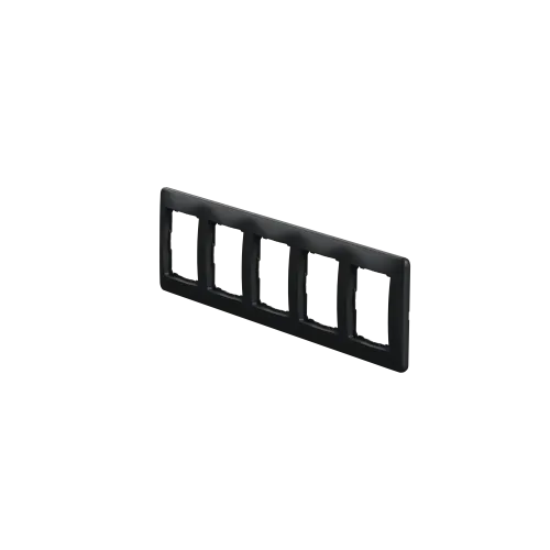 Рамка 5 постов, черный, Sedna Design SDD314805