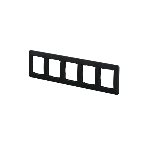 Рамка 5 постов, черный, Sedna Design SDD314805