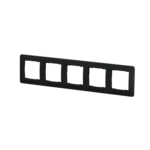 Рамка 5 постов, черный, Sedna Design SDD314805