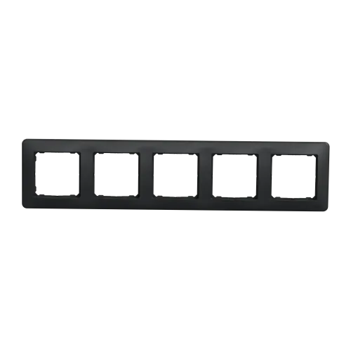 Рамка 5 постов, черный, Sedna Design SDD314805