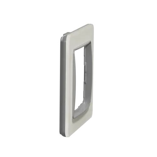 Рамка 1 пост, белое стекло, Sedna Design SDD360801