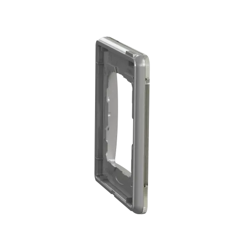 Рамка 1 пост, белое стекло, Sedna Design SDD360801