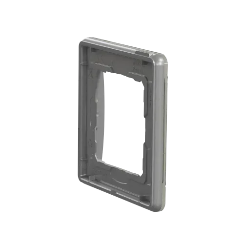 Рамка 1 пост, белое стекло, Sedna Design SDD360801