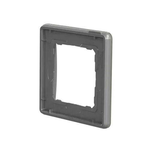 Рамка 1 пост, белое стекло, Sedna Design SDD360801