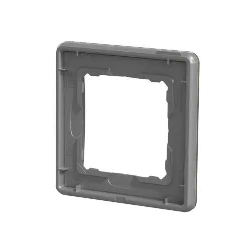 Рамка 1 пост, белое стекло, Sedna Design SDD360801