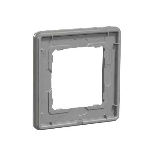 Рамка 1 пост, белое стекло, Sedna Design SDD360801