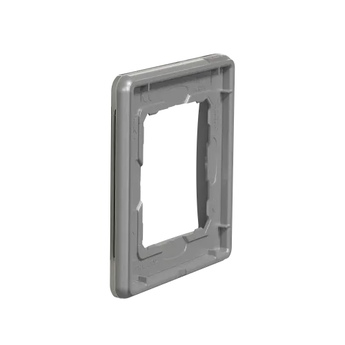 Рамка 1 пост, белое стекло, Sedna Design SDD360801