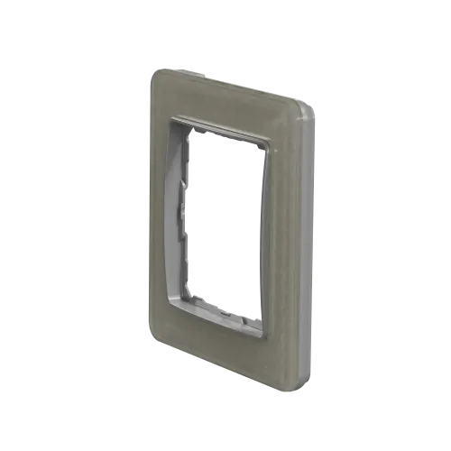 Рамка 1 пост, белое стекло, Sedna Design SDD360801