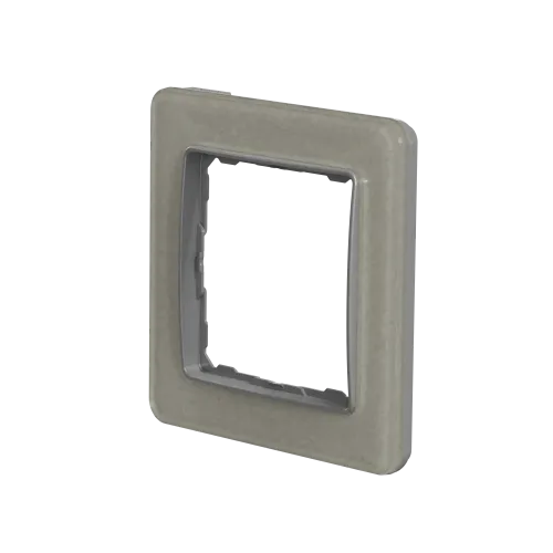 Рамка 1 пост, белое стекло, Sedna Design SDD360801