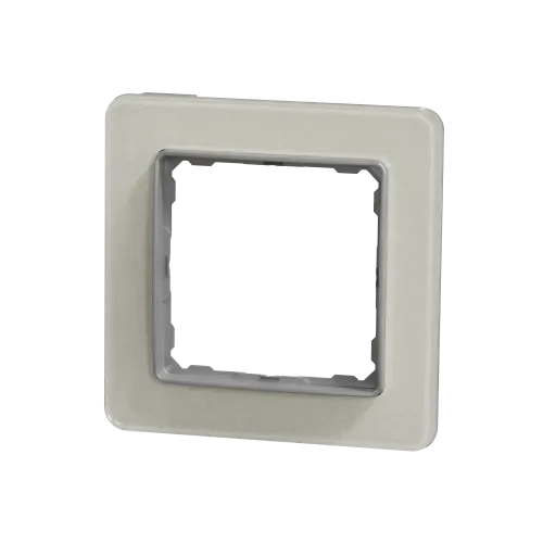Рамка 1 пост, белое стекло, Sedna Design SDD360801