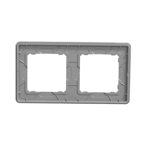Рамка 2 поста, белое стекло, Sedna Design SDD360802