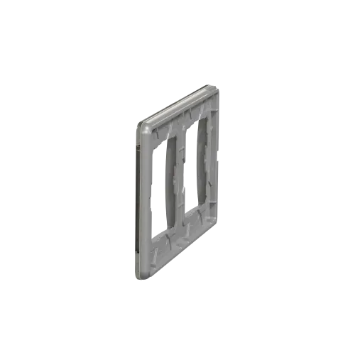 Рамка 2 поста, белое стекло, Sedna Design SDD360802