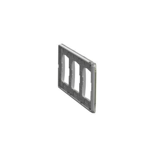 Рамка 3 поста, белое стекло, Sedna Design SDD360803