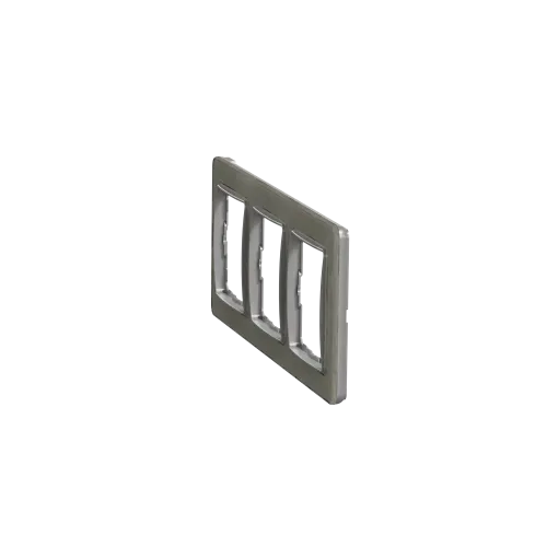 Рамка 3 поста, белое стекло, Sedna Design SDD360803