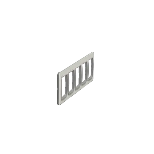 Рамка 5 постов, белое стекло, Sedna Design SDD360805