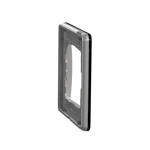 Рамка 1 пост, черное стекло, Sedna Design SDD361801