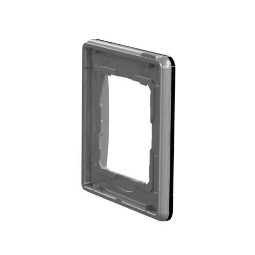 Рамка 1 пост, черное стекло, Sedna Design SDD361801