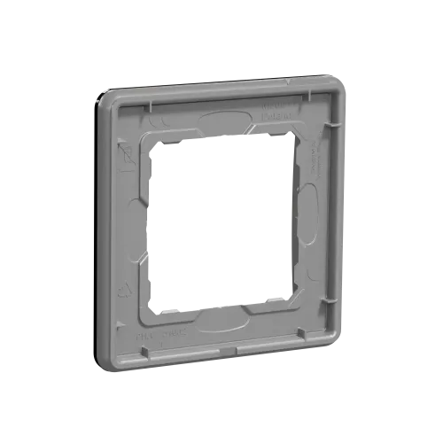 Рамка 1 пост, черное стекло, Sedna Design SDD361801