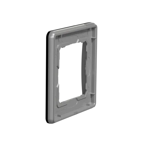 Рамка 1 пост, черное стекло, Sedna Design SDD361801