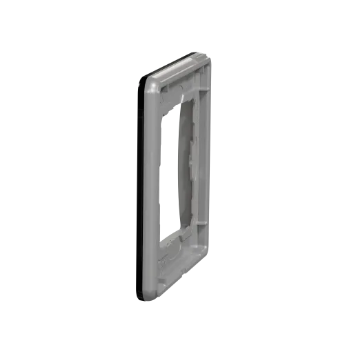 Рамка 1 пост, черное стекло, Sedna Design SDD361801