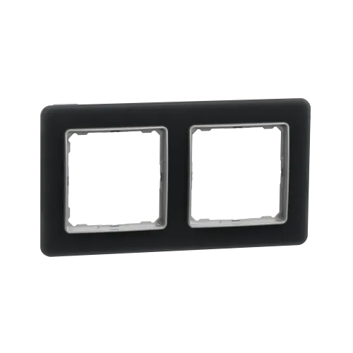 Рамка 2 поста, матовое стекло, Sedna Design SDD362802