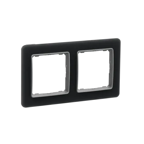 Рамка 2 поста, матовое стекло, Sedna Design SDD362802