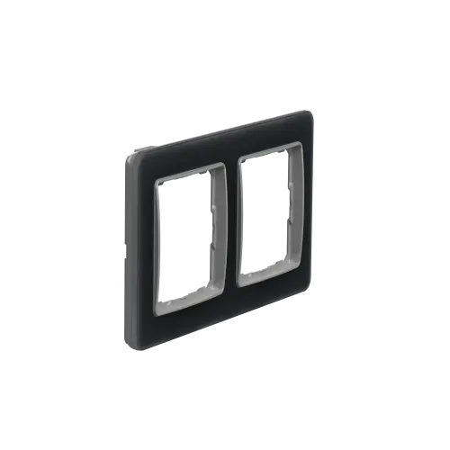 Рамка 2 поста, матовое стекло, Sedna Design SDD362802