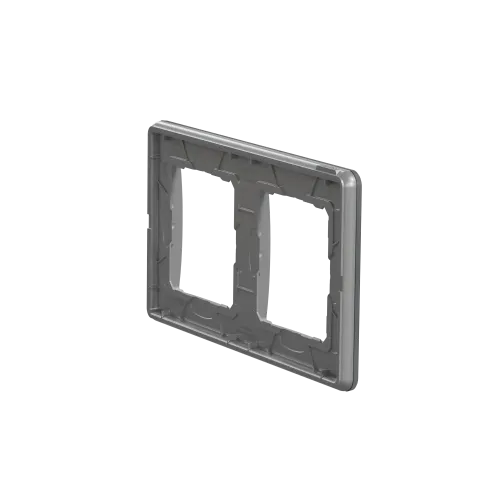 Рамка 2 поста, матовое стекло, Sedna Design SDD362802