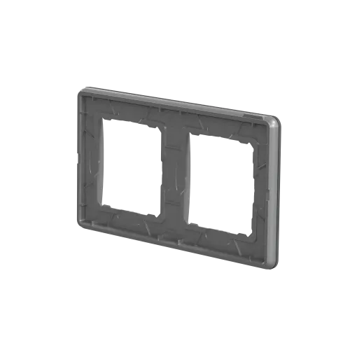 Рамка 2 поста, матовое стекло, Sedna Design SDD362802