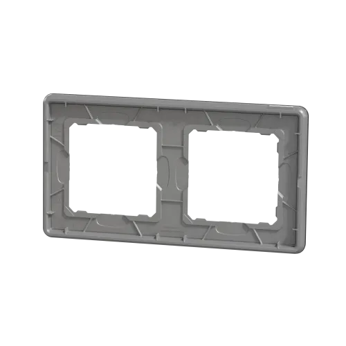 Рамка 2 поста, матовое стекло, Sedna Design SDD362802