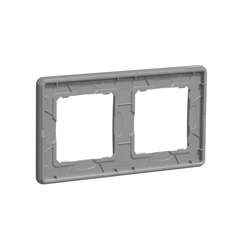 Рамка 2 поста, матовое стекло, Sedna Design SDD362802