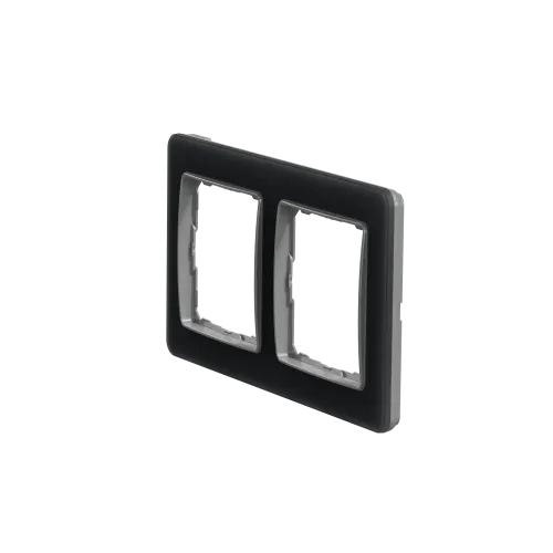 Рамка 2 поста, матовое стекло, Sedna Design SDD362802