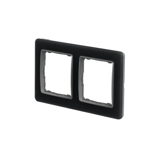 Рамка 2 поста, матовое стекло, Sedna Design SDD362802