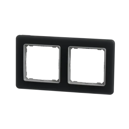 Рамка 2 поста, матовое стекло, Sedna Design SDD362802