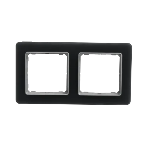 Рамка 2 поста, матовое стекло, Sedna Design SDD362802