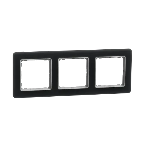 Рамка 3 поста, матовое стекло, Sedna Design SDD362803