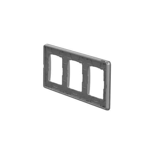 Рамка 3 поста, матовое стекло, Sedna Design SDD362803