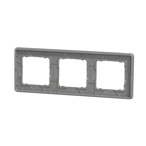 Рамка 3 поста, матовое стекло, Sedna Design SDD362803